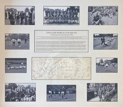 FULL ENGLAND 1966 WORLD CUP SQUAD HAND SIGNED PRESENTATION WITH COA