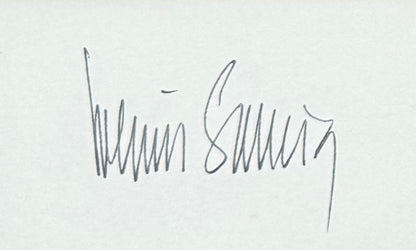 Helmut Schmidt Former German Chancellor, Hand Signed Card, Photo Presentation & COA