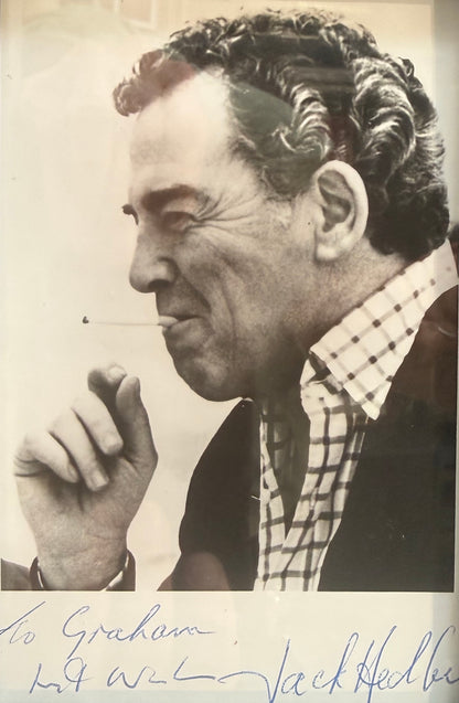Jack Hedley, Hand Signed Framed Official Publicity Photo With COA