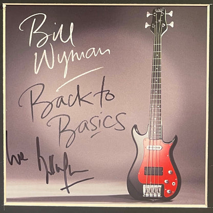 BILL WYMAN - ROLLING STONES GUITARIST HAND SIGNED CD COVER WITH COA