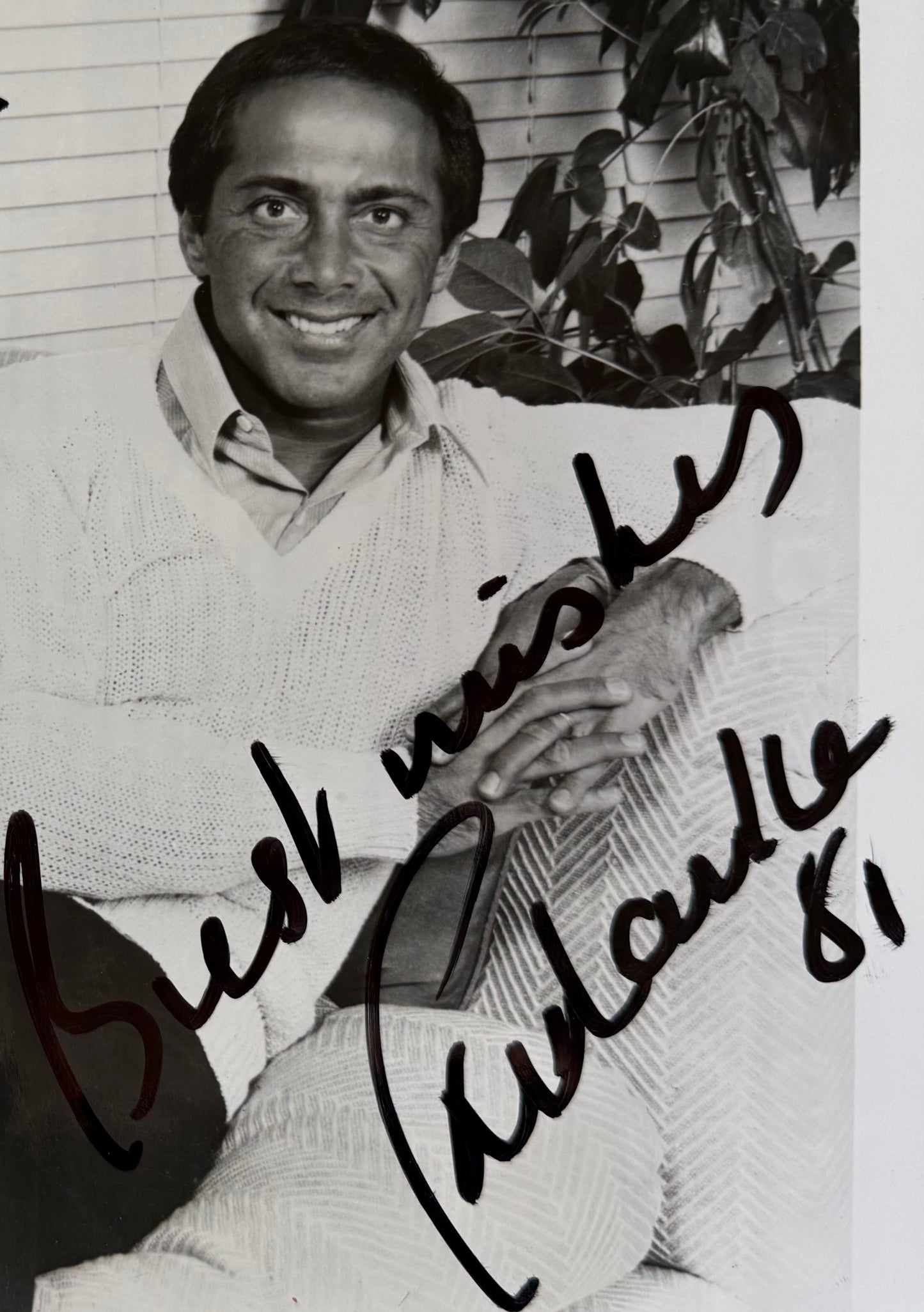 Paul Anka, Hand Signed Original Publicity Photo, 25cm x 20cm & COA