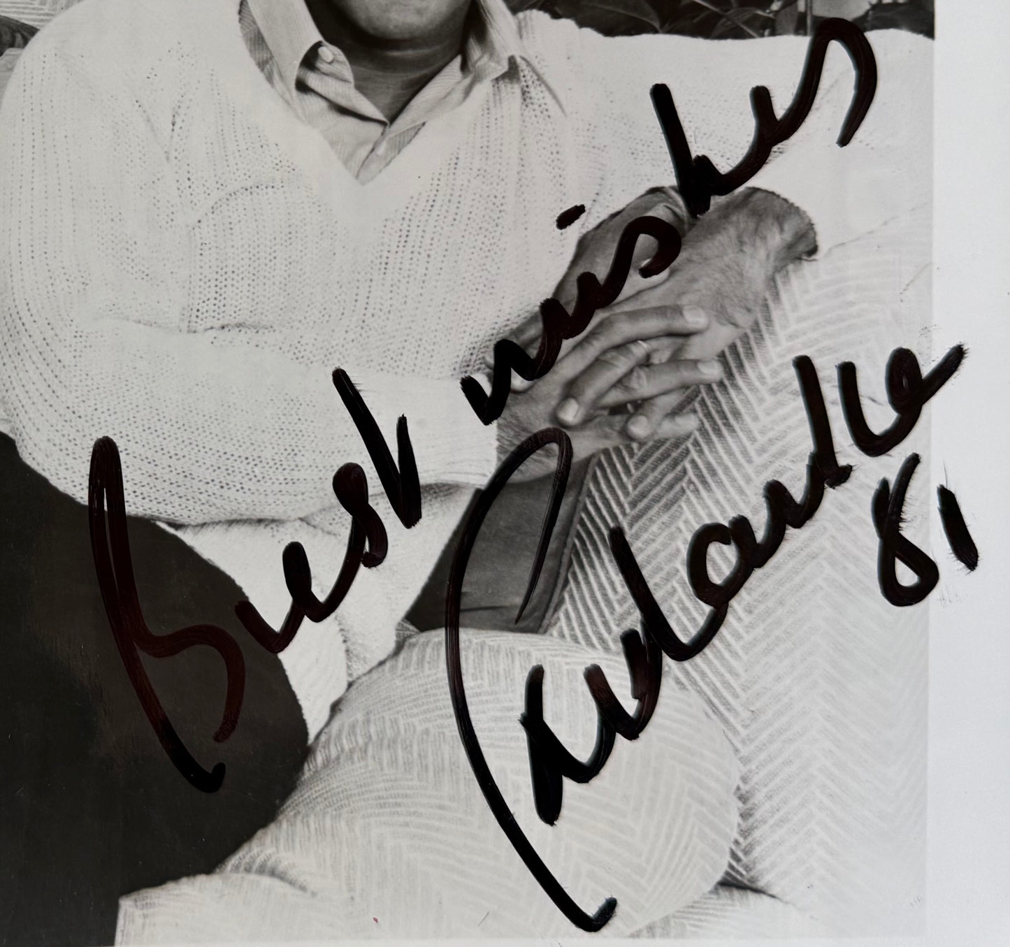 Paul Anka, Hand Signed Original Publicity Photo, 25cm x 20cm & COA