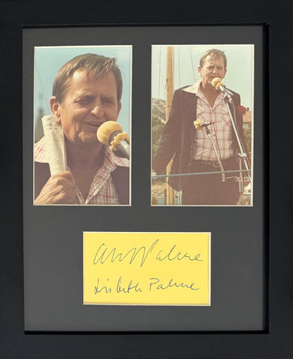 Olof Palme, Assassinated Former Swedish Prime Minister, Hand Signed Card & COA