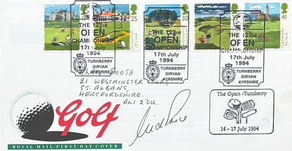 Nick Price, Golf Legend, Hand Signed First Day Cover FDC 40cm x 30cm Framed With COA