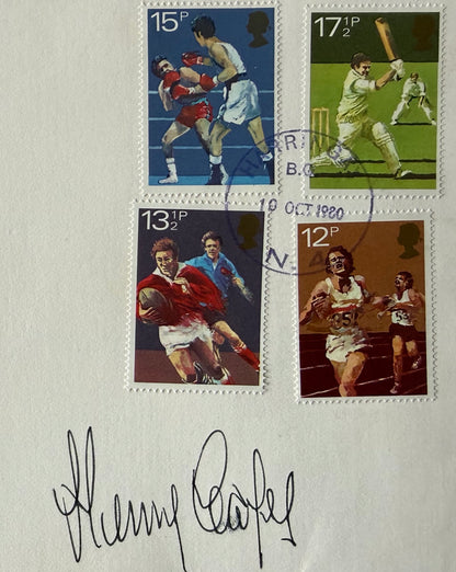 Sir Henry Cooper, Boxing Legend, Hand Signed Original FDC, First Day Cover & COA