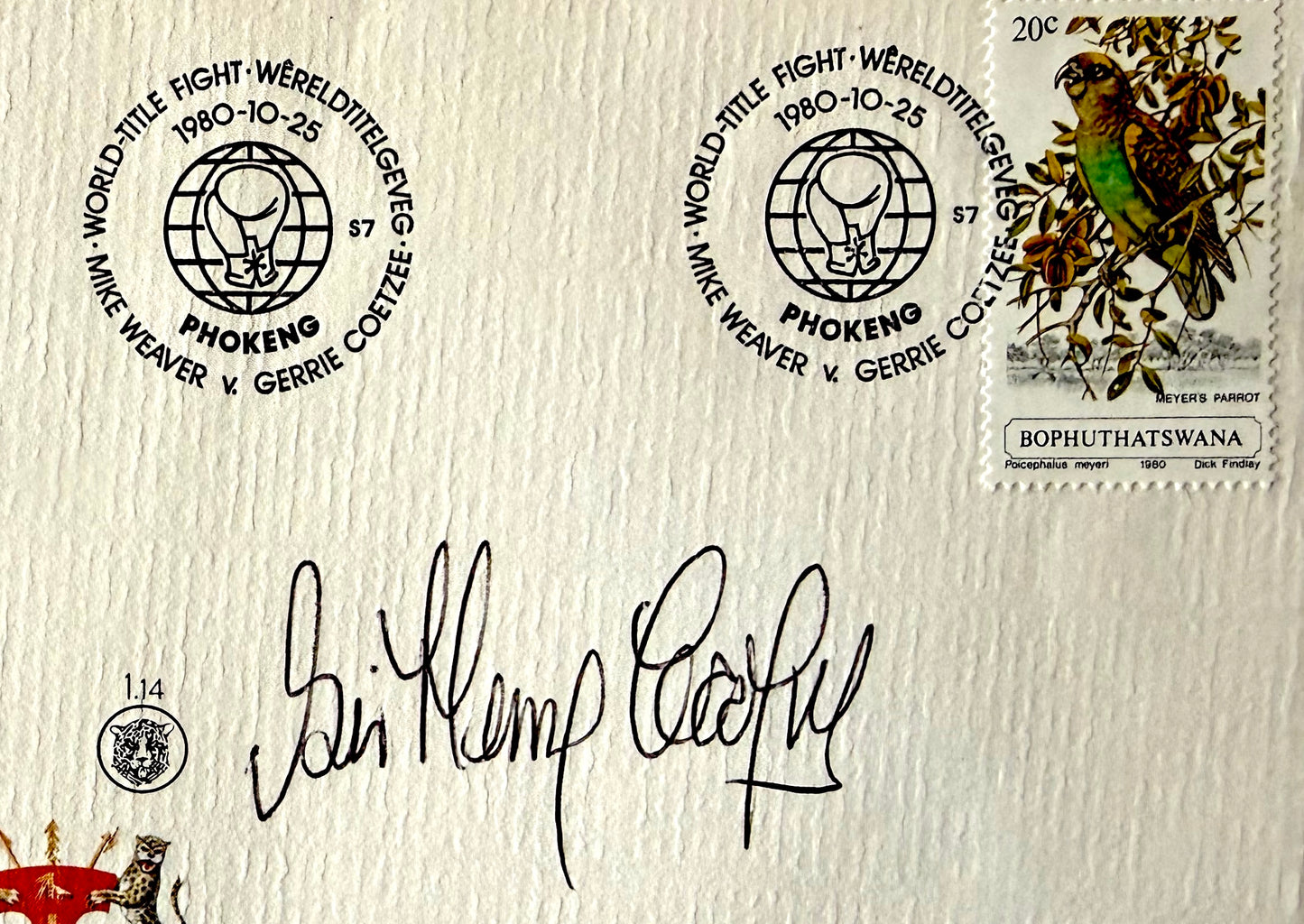 Sir Henry Cooper, Boxing Legend, Hand Signed Original FDC, First Day Cover & COA