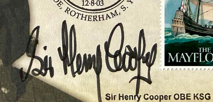 Sir Henry Cooper, Boxing Legend, Hand Signed Original FDC, First Day Cover & COA