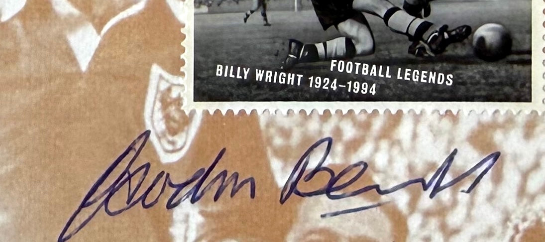 Tom Finney, Stanley Matthews, Gordon Banks Hand Signed FDC, First Day Cover & COA