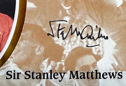 Tom Finney, Stanley Matthews, Gordon Banks Hand Signed FDC, First Day Cover & COA