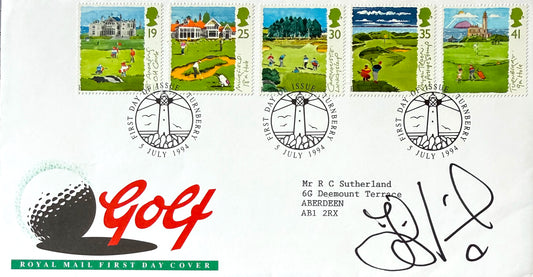 Jesper Parnevik, Golf Legend, Hand Signed First Day Cover FDC With COA