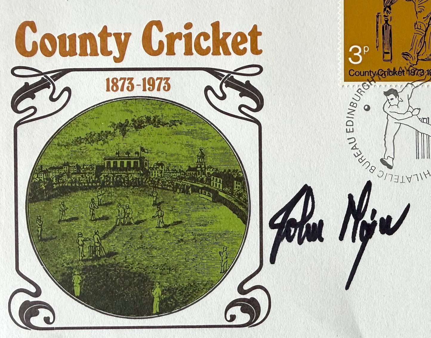 John Major, Former British Prime Minister, Hand Signed 'County Cricket' FDC With COA
