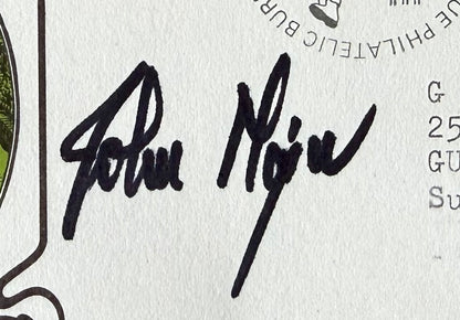 John Major, Former British Prime Minister, Hand Signed 'County Cricket' FDC With COA