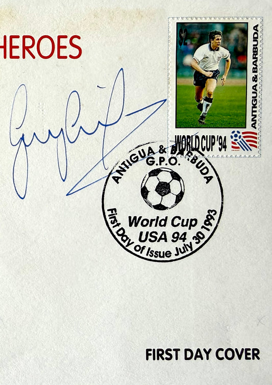 Gary Lineker, England, Spurs, Everton, Barcelona Legend, Hand Signed FDC & COA
