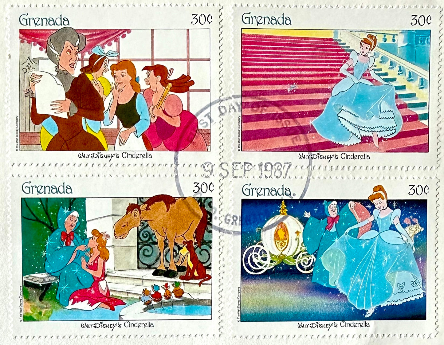 Dame Judi Dench & George Cole, Super Rare Hand Signed FDC & COA