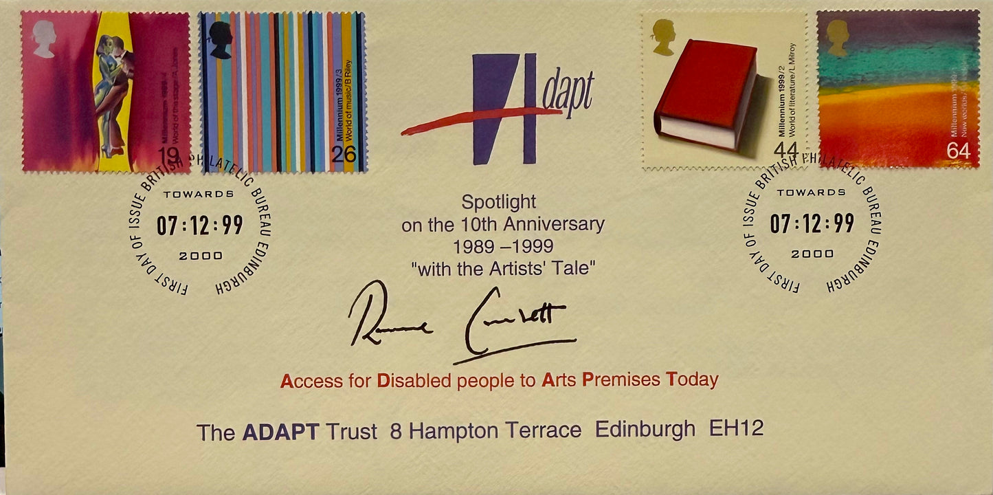 Ronnie Corbett, Guaranteed Hand Signed Original 1999 'ADAPT' FDC & COA