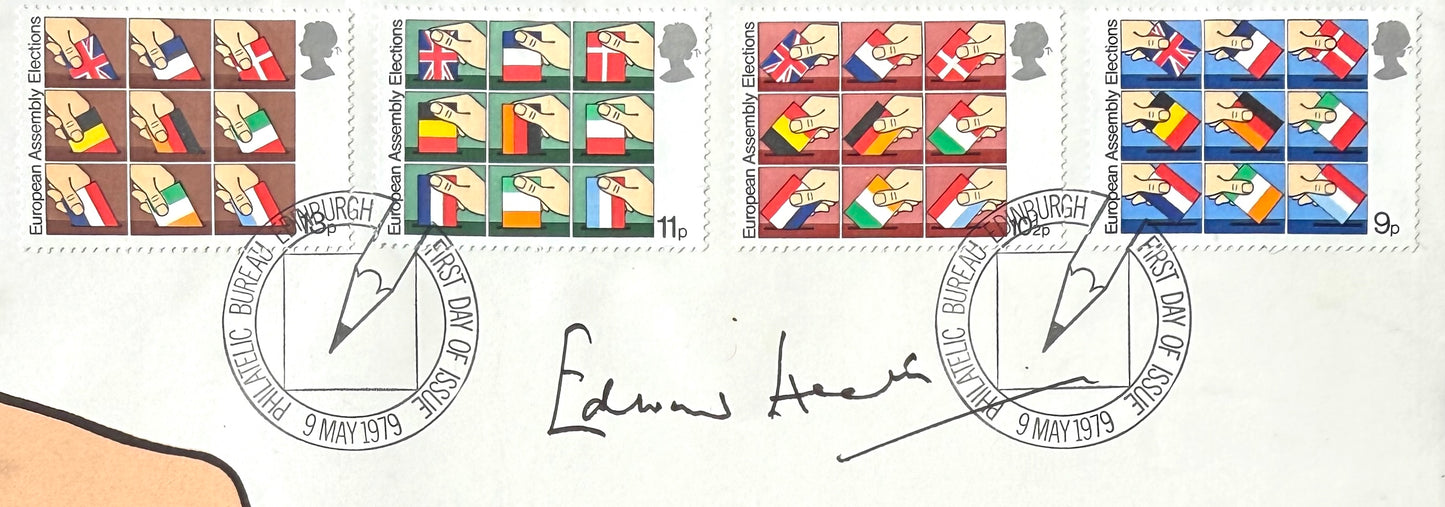 Edward Heath, Former British Prime Minister, Hand Signed 1979 'European Assembly' FDC & COA