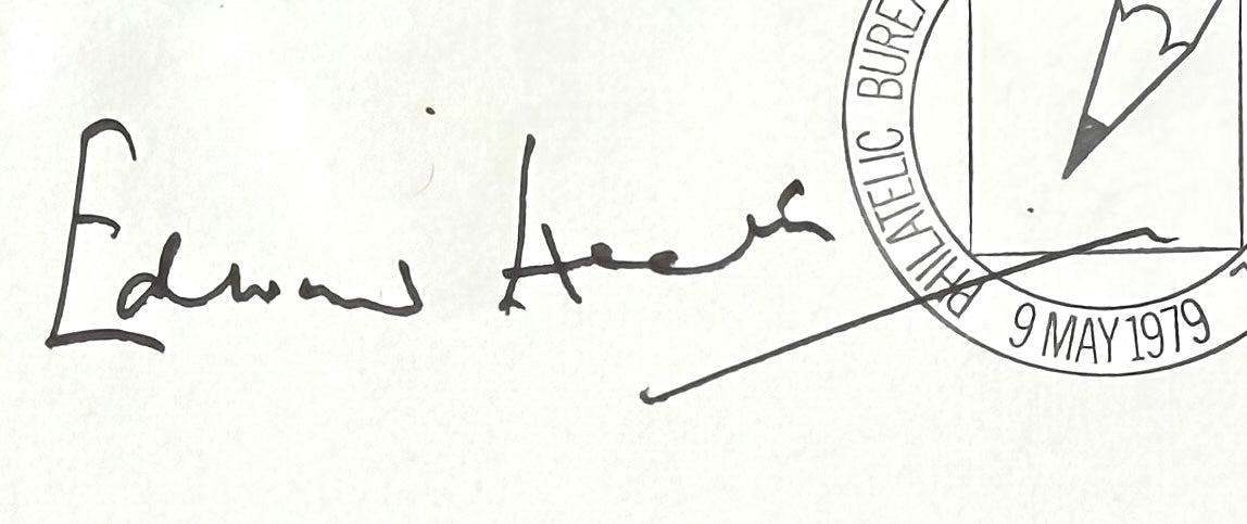 Edward Heath, Former British Prime Minister, Hand Signed 1979 'European Assembly' FDC & COA