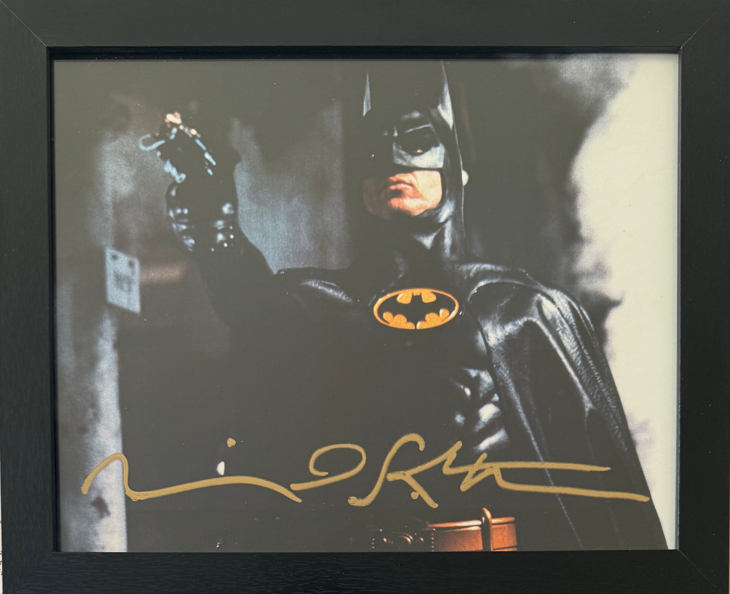 Michael Keaton, Hand Signed 'Batman' Framed 25cm x 20cm Photo & COA