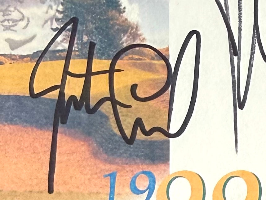 Paul Lawrie, De Velde, Leonard, 1999 'The Open' Hand Signed First Day Cover FDC With COA