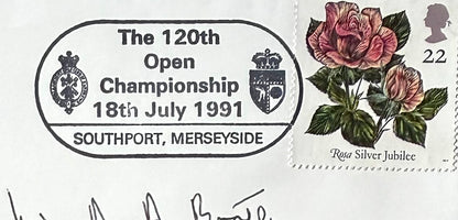 Ian Baker-Finch, Golf Legend, Hand Signed 1991 Open First Day Cover FDC & COA