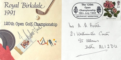 Ian Baker-Finch, Golf Legend, Hand Signed 1991 Open First Day Cover FDC & COA