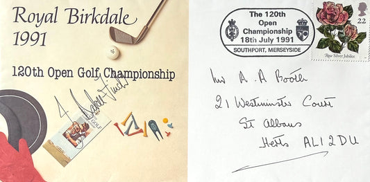 Ian Baker-Finch, Golf Legend, Hand Signed 1991 Open First Day Cover FDC & COA