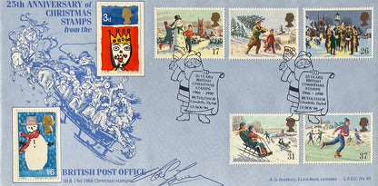 Noel Edmonds, Guaranteed Hand Signed Original 1990 First Day Cover, FDC & COA