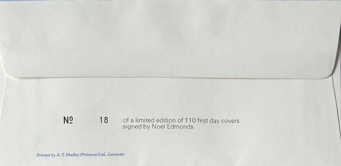 Noel Edmonds, Guaranteed Hand Signed Original 1990 First Day Cover, FDC & COA