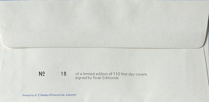 Noel Edmonds, Guaranteed Hand Signed Original 1990 First Day Cover, FDC & COA
