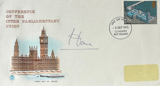 Lord Home, Former British Prime Minister, Hand Signed 'Parliamentary Union' FDC With COA