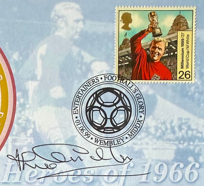 Jack Charlton, England Football Legend, Hand Signed First Day Cover, FDC & COA