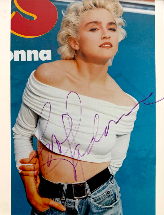 Madonna, Actress, Singer, Cultural Icon, Hand Signed Framed Photo With COA