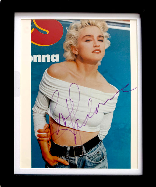 Madonna, Actress, Singer, Cultural Icon, Hand Signed Framed Photo With COA