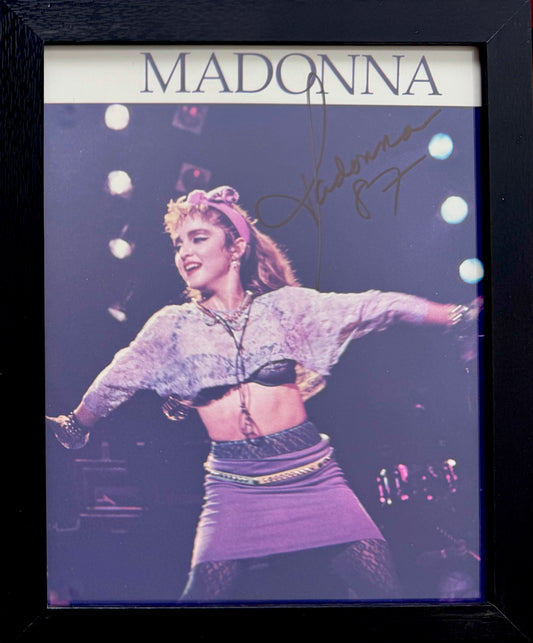 Madonna, Actress, Singer, Cultural Icon, Hand Signed Framed Photo With COA