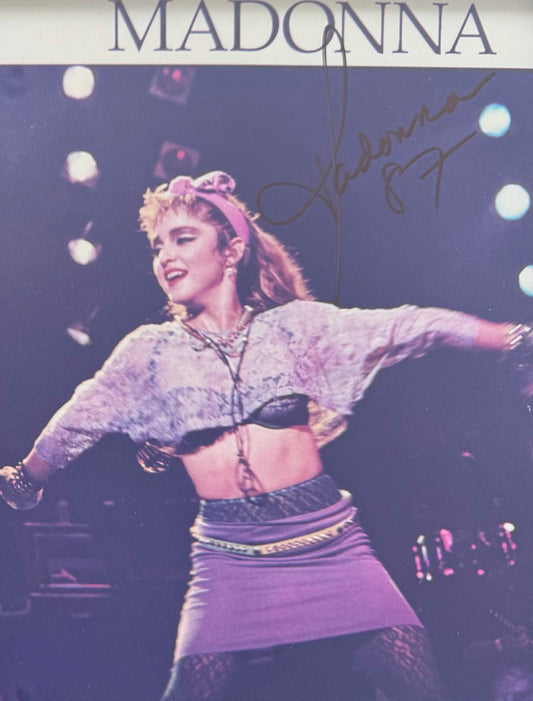 Madonna, Actress, Singer, Cultural Icon, Hand Signed Framed Photo With COA