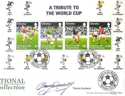 Tommy Docherty, Manchester United, Scotland Football Legend, Hand Signed First Day Cover, FDC & COA