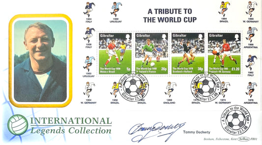 Tommy Docherty, Manchester United, Scotland Football Legend, Hand Signed First Day Cover, FDC & COA