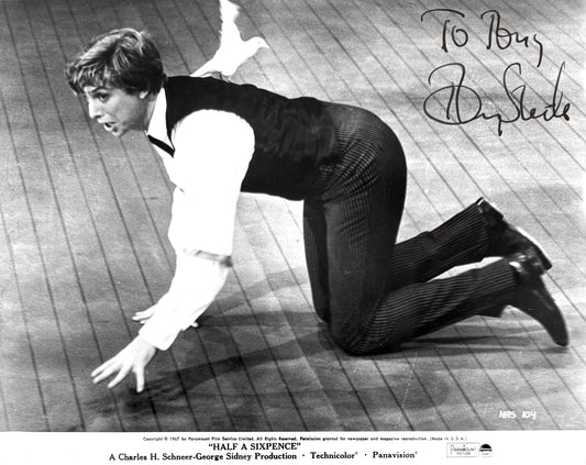 Tommy Steele, British Award Winning Actor Hand Signed Original 25cm x 20cm Photo & COA