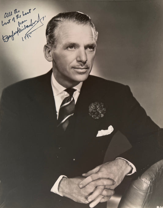 Douglas Fairbanks Junior - Hand Signed Original Publicity Photo & COA