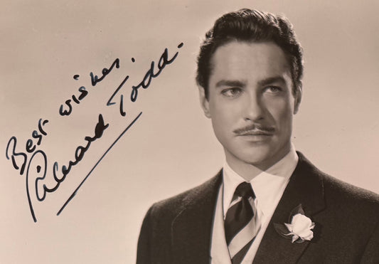 Richard Todd, Guaranteed Hand Signed 25cm x 20cm Publicity Photo & COA