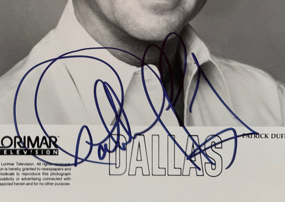 Patrick Duffy, Hand Signed Original 'Dallas' Publicity Photo 25cm x 20cm & COA