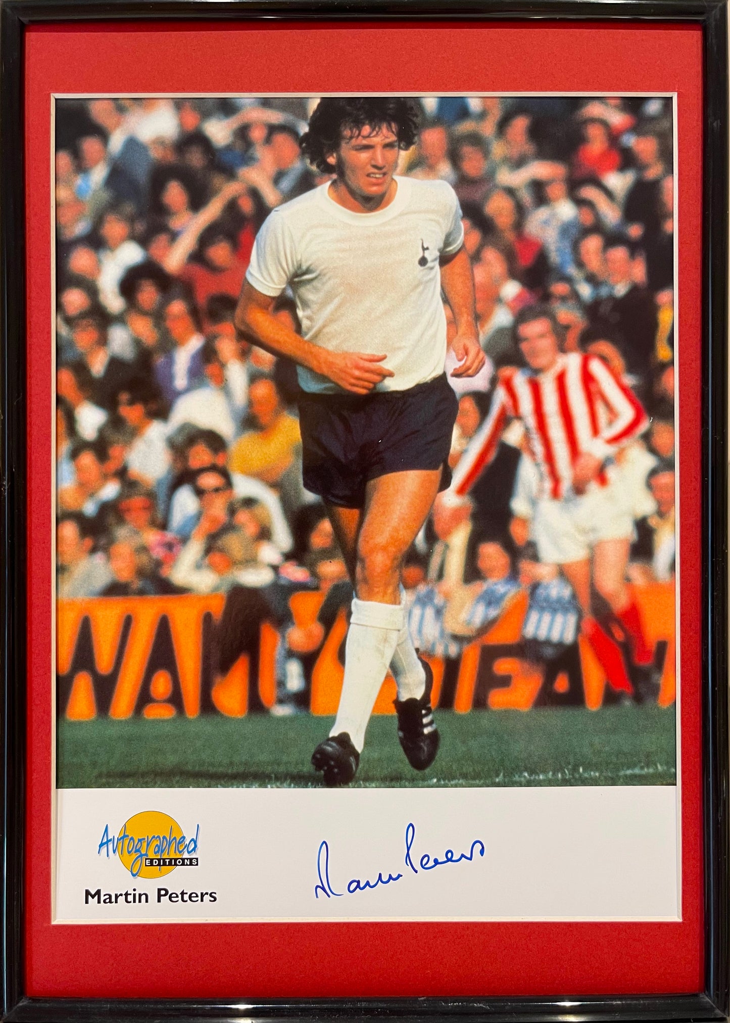 MARTIN PETERS ENGLAND LEGEND HAND SIGNED PHOTO WITH AFTAL COA