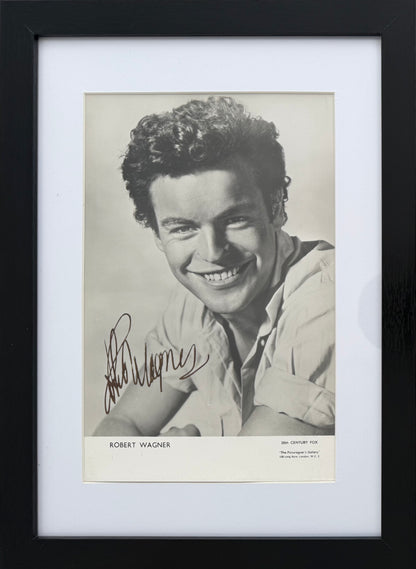 Robert Wagner, Hand Signed Framed 30cm x 25cm Original Photo & COA