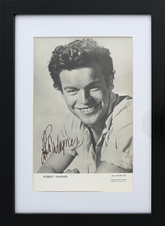 Robert Wagner, Hand Signed Framed 30cm x 25cm Original Photo & COA