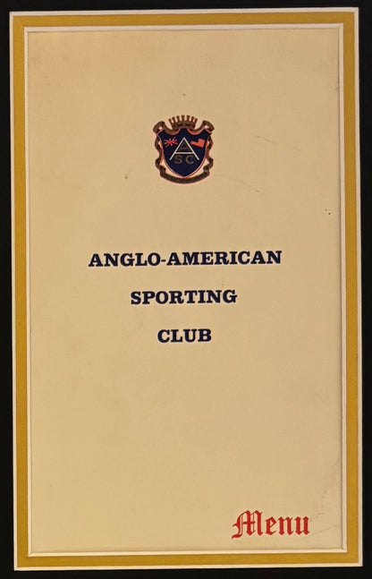 Muhammad Ali, 'The Greatest'. Hand Signed Mounted Dinner Menu Presentation & COA