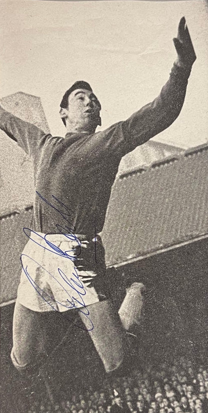 GORDON BANKS GUARANTEED HAND SIGNED NEWSPAPER PHOTO WITH COA