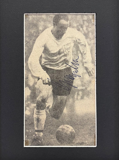 George Cohen, England 1966 World Cup Winner, Hand Signed, Framed Newspaper Cutting & COA