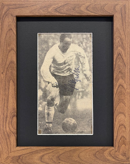 George Cohen, England 1966 World Cup Winner, Hand Signed, Framed Newspaper Cutting & COA