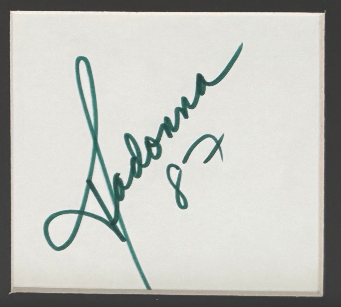 Madonna, Actress, Singer, Cultural Icon, Hand Signed Card With Framed Photo & COA