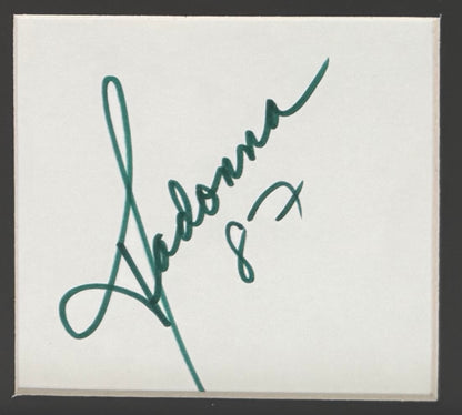 Madonna, Actress, Singer, Cultural Icon, Hand Signed Card With Framed Photo & COA